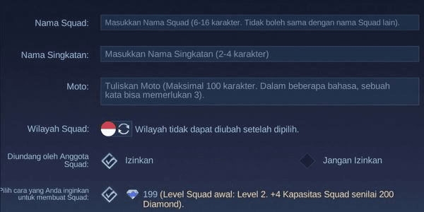 Gambar Product Create Squad MLBB