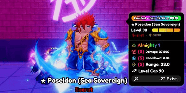 Gambar Product "Poseidon Almighty New Secret Unit"