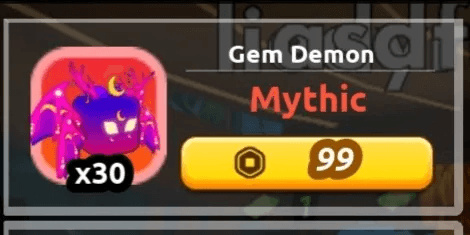 Gem Demon Pet - Swim League
