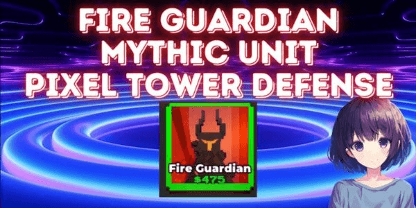 Gambar Product Fire Guardian Mythic Unit - Pixel Tower Defense