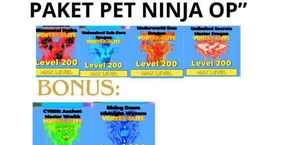 Gambar Product NINJA LEGENDS PAKET PET OP MAX LVL DAN BONUS!! (LIMITED PET)