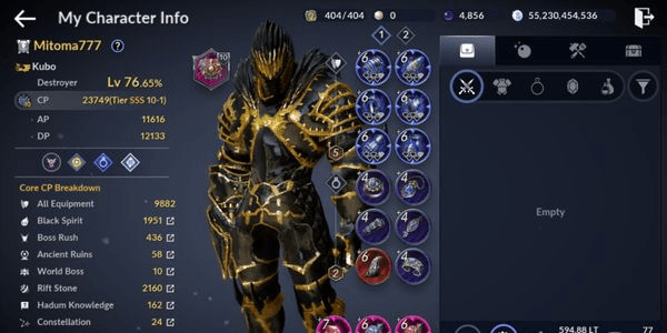 Gambar Product Akun Black Desert Mobile Murah Part. 04