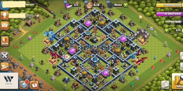 Gambar Product Town Hall 13 ALL MAX | PASUKAN ALL MAX | DEFENSE ALL MAX | HERO -3 LEVEL