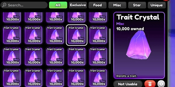 Gambar Product 10,000 Trait Crystal