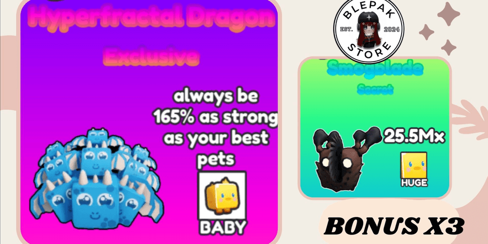 Beli Pets Hyper Fractal Dragon 160 as Best Pet Reborn As Swordsman