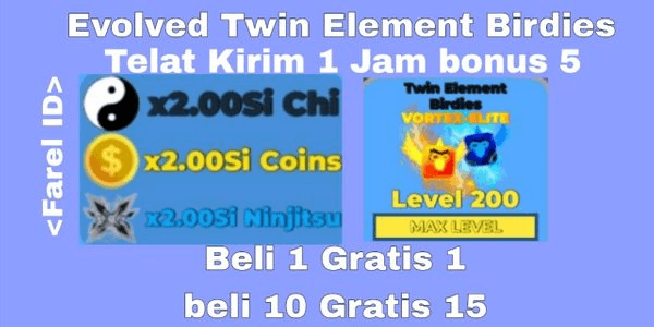 Gambar Product Evolved Twin Element Birdies - Ninja Legends