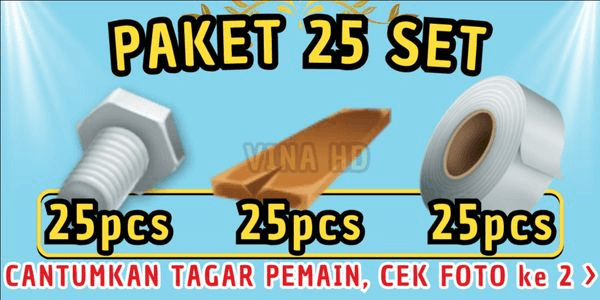 Gambar Product Paket 25 SET Upgrade Barn/BEM/Lumbung (25baut, 25 papan, 25lakban)