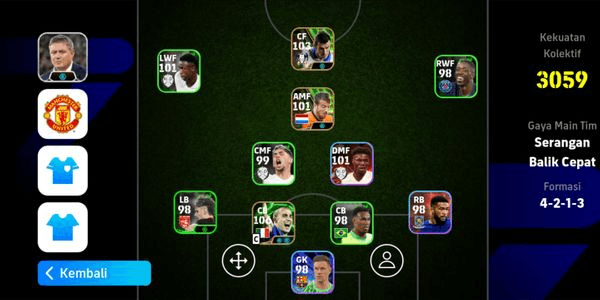 Gambar Product Account Efootball Epic Rare Bale x Cannavaro Reg Indo