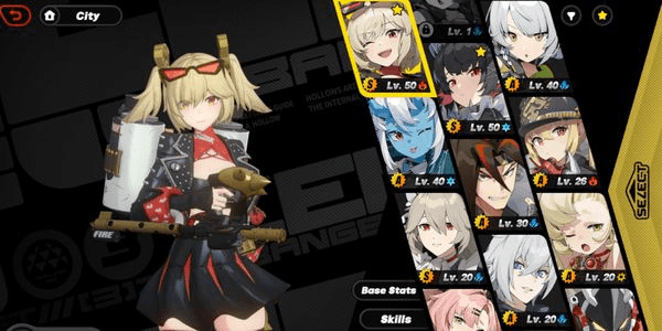 Gambar Product Ellen + Burnice + Rina M1 + Hellfire Geas + 45 Limit tape + 11 Master tape LVL 43 SERVER ASIA