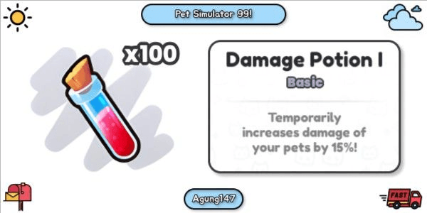 Gambar Product Damage Potion I