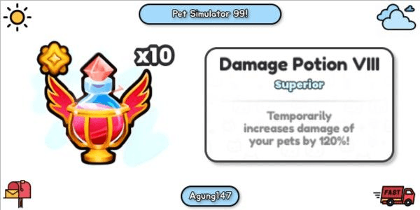 Gambar Product Damage Potion VIII