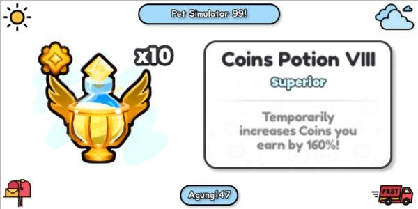 Gambar Product Coin Potion VIII