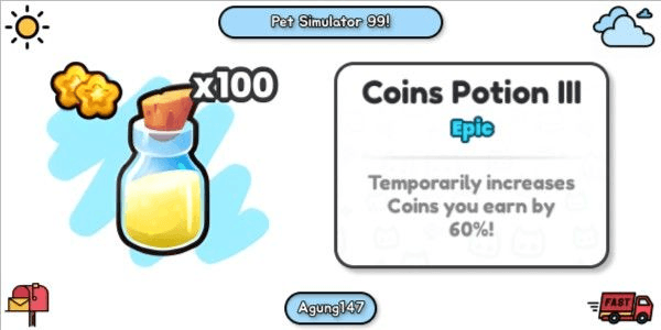 Gambar Product "Coin Potion III"