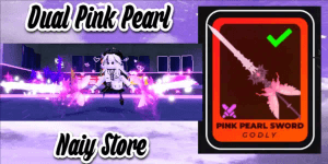 Dual Pink Pearl Sword - Death Ball