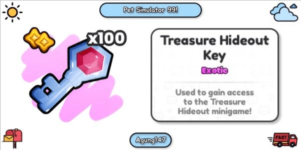 Gambar Product Treasure Hideout Key