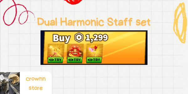 Gambar Product Dual Harmonic Staff Set