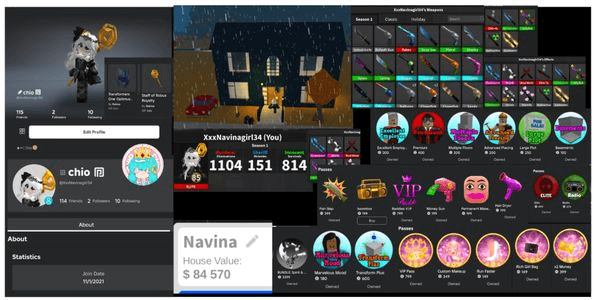 Gambar Product Akun Roblox Premium Korblox Cewek GG Bladeball, Adopt Me, Fisch, MM2, Baddies, DTI, Bloxburg