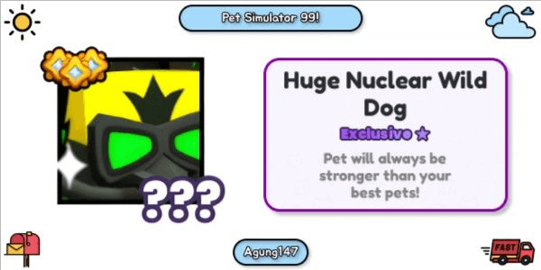 Gambar Product Huge Nuclear Wild Dog