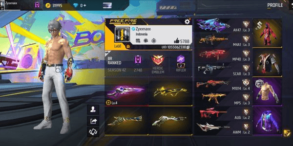 Gambar Product akun sultan sg2 lobby 4 rasa+otw max 1, vault 567 skin senjata 493(Evogun 3+sg2 lobby 4 rasa+incu utama 6) || #ff020