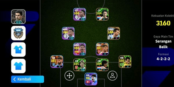 Gambar Product AKUN BUILD GANTENG NEW ERA DOUBLE BOOST VINIC, RODRI, BELLINGHAM, RIJKARD, 5 PACK 7 MANAGER BOOSTER