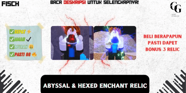 Gambar Product Abyssal & Hexed Enchant Relic (BONUS 3 RELICS) - Fisch