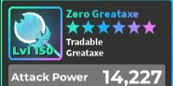 Gambar Product Zero Greataxe // World Zero