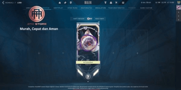 Gambar Product Akun Valorant Rank Gold 3 Skin Banyak & Agent Full