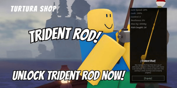 Gambar Product Trident Rod! - Unlock Trident Rod Fisch!