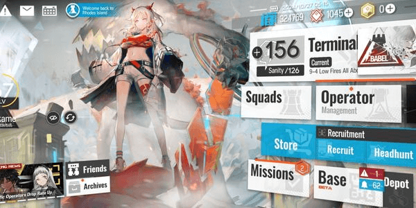 Gambar Product Akun Midgame Arknight, Limited Nian, Limited Wisadel, Limited Muelsyse