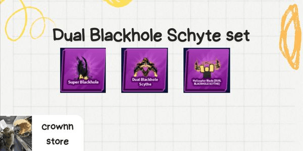 Gambar Product Dual Blackhole Scythe Set