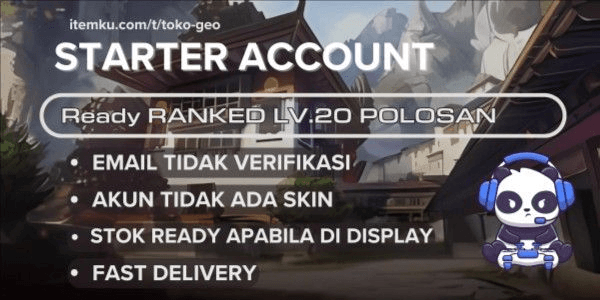 Gambar Product Akun Starter Valorant Unranked Lvl 20