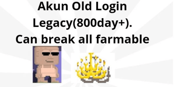 Gambar Product akun OLD Legacy bisa req nama(800day+) + can break all farmable + dijamin aman