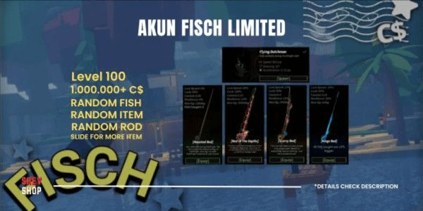 Gambar Product Akun Fisch Limited