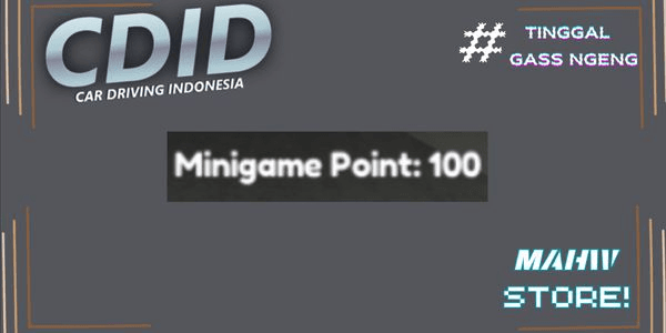 Gambar Product Akun Polosan 100 Minigame Point CDID (Car Driving Indonesia)