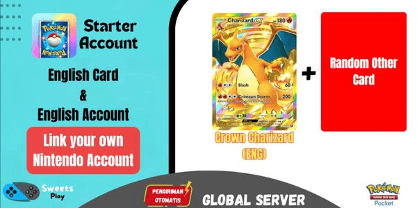 Gambar Product [GLOBAL] Pokemon TCG Pocket Crown Charizard Starter Reroll Account