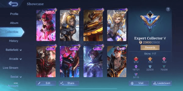 Gambar Product CHEAPEST ML SULTAN ACCOUNT, LOTS OF SKIN AT CHEAP PRICES