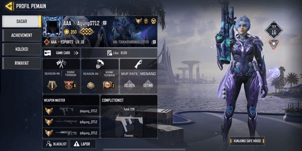 Gambar Product AKUN SULTAN 4 MYTHIC 2 FULL UPGRADE 7 SKIN LEGEND BERGARANSI TERMURAH