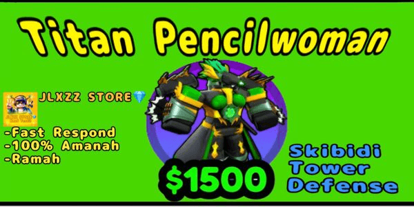 Gambar Product (Godly) Titan Pencilwoman [SKIBIDI TOWER DEFENSE]