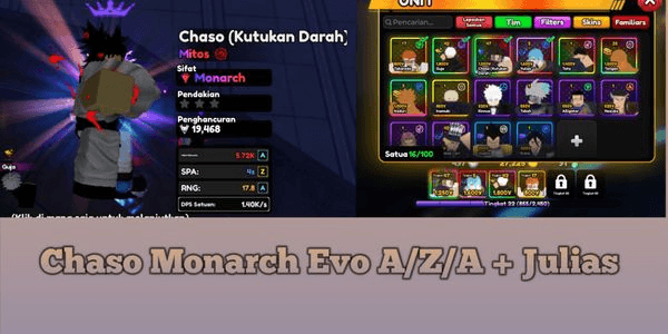 Gambar Product Akun Chaso Monarch Evo A/Z/A