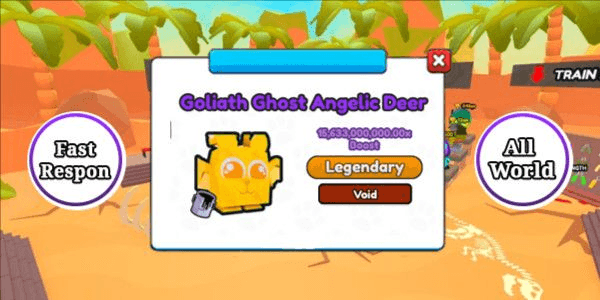 Gambar Product [ All World ] Void Huge Ghost Angelic Deer ( 15.6 Billion Boost )