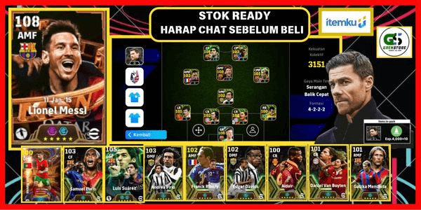 Gambar Product AKUN TOUR TRIO BARCA MESSI BLITZ,ETOO,SUAREZftPIRLO EPIC,RIBERY EPIC,14 META EPIC BOOSTER,SQUAD GG