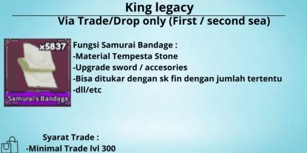 Samurai Bandage (King Legacy)