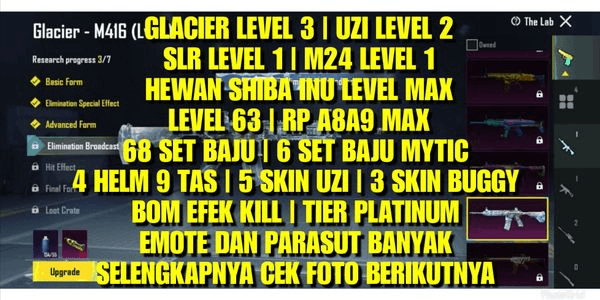 Gambar Product GLACIER LEVEL 3 SUPER MURAH LEVEL 60 AN