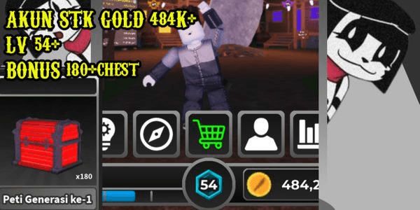 Gambar Product AKUN STK GOLD 484K+ LV 54+  BONUS 180+chest