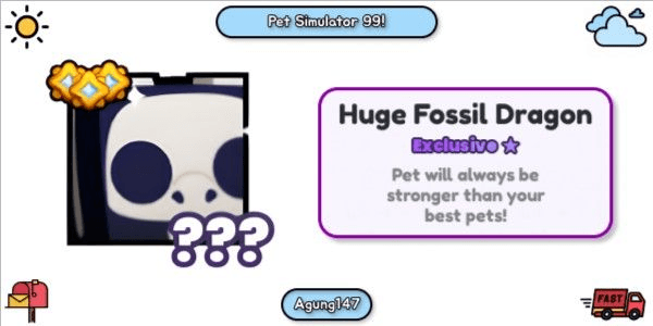 Gambar Product Huge Fossil Dragon
