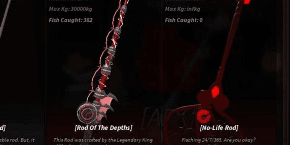 Gambar Product Account level 500 (Max) Money 45M (Money) No-Life Rod, Aurora Rod, Mythical Rod, Rod Of The Depth Relic a lot of money 45M (Plain DATA)