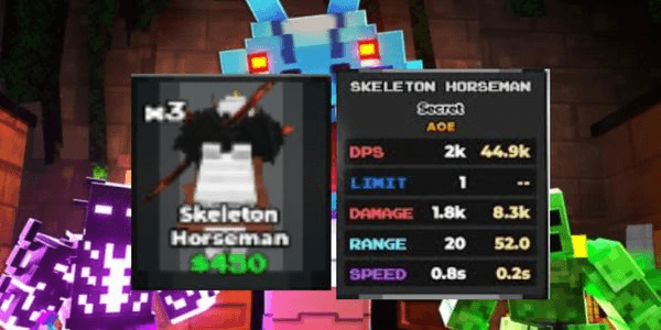 Gambar Product Skeleton Horseman -Pixel Tower Defense (Secret)