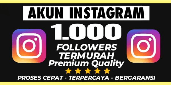 Gambar Product Akun 1000 Followers Instagram termurah