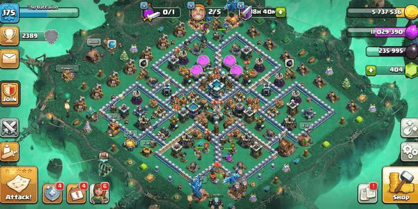 Gambar Product Town Hall 13 Full max & Lots of Skin
