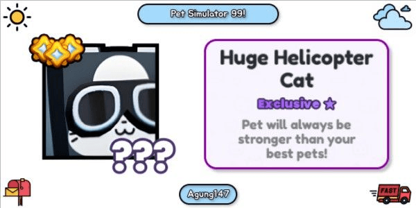 Gambar Product Huge Helicopter Cat